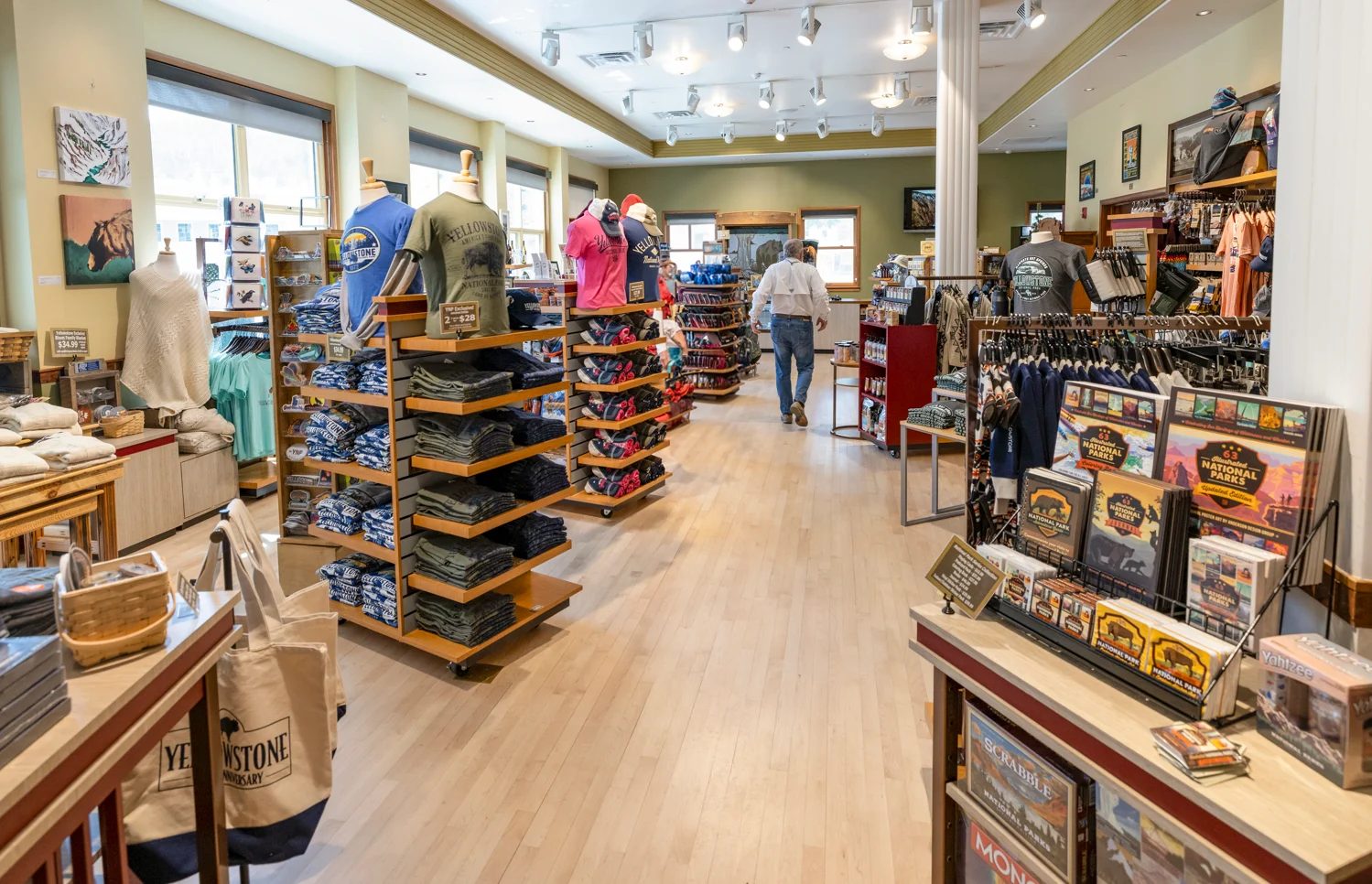 National park gift shop interior